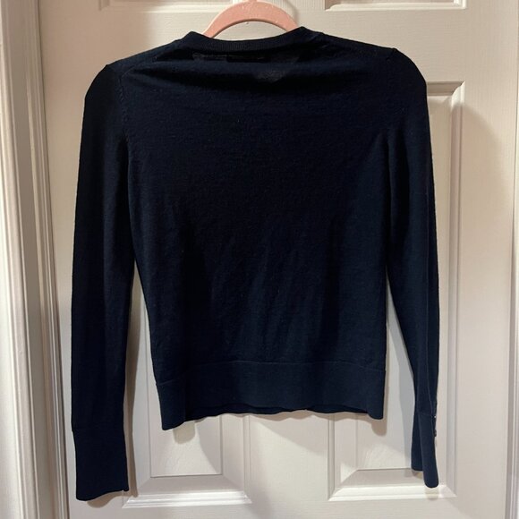 Banana Republic Merino Wool Navy Blue Button Up Cardigan Women's XS Preppy - Picture 7 of 7